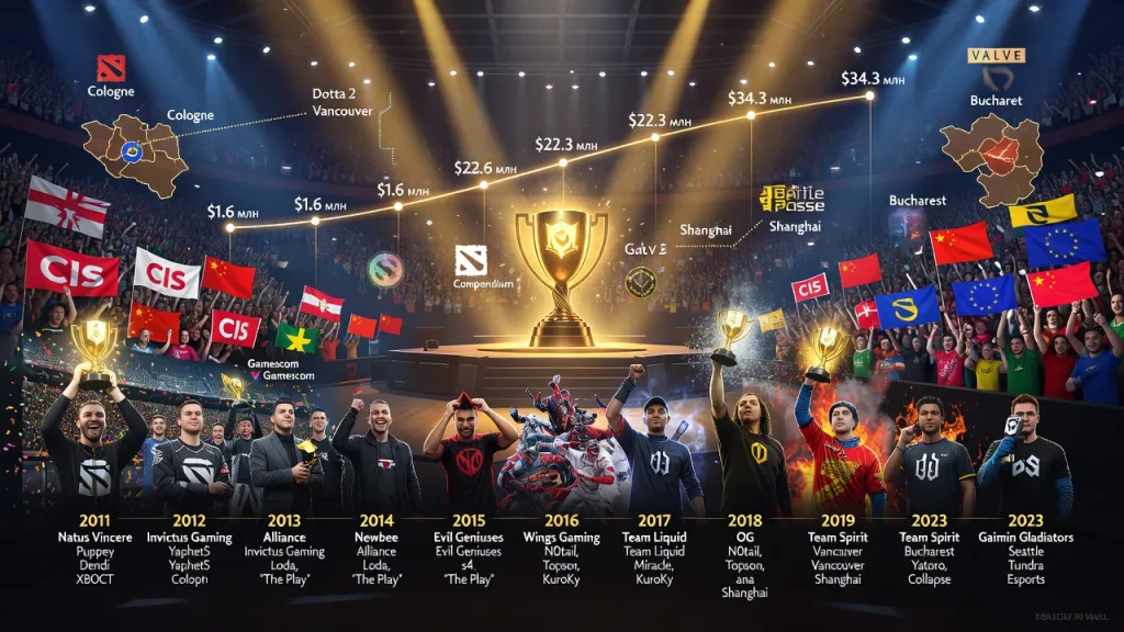 Чемпионы The International: кто выигрывал главный турнир Dota 2